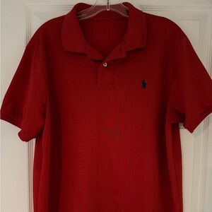 Polo by Ralph Lauren Red Short-Sleeve Polo with Navy Pony